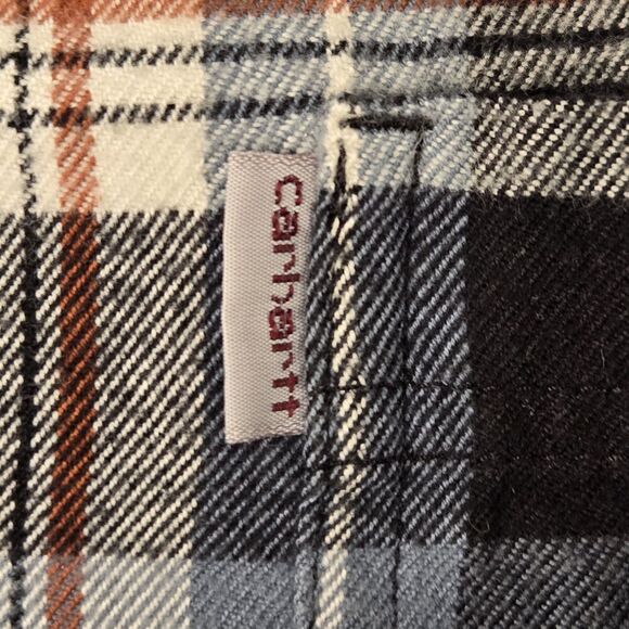 Carhartt Flannel Heavyweight Original Fit Button Long Sleeve Shirt Mens Sz 2XLT - Picture 5 of 8